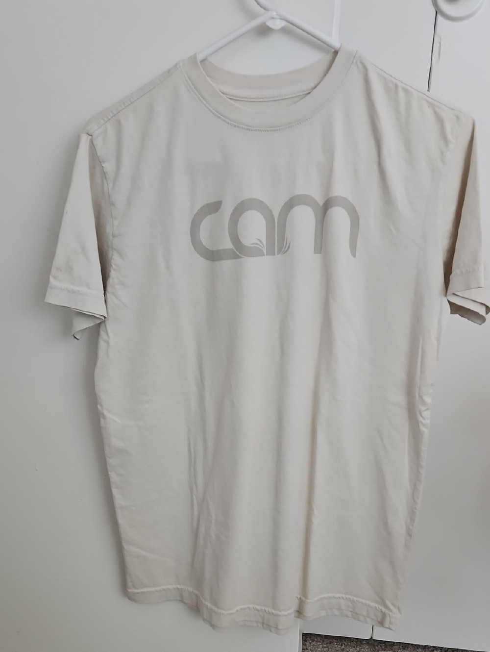 Logo Short Sleeve Tee in Off-White